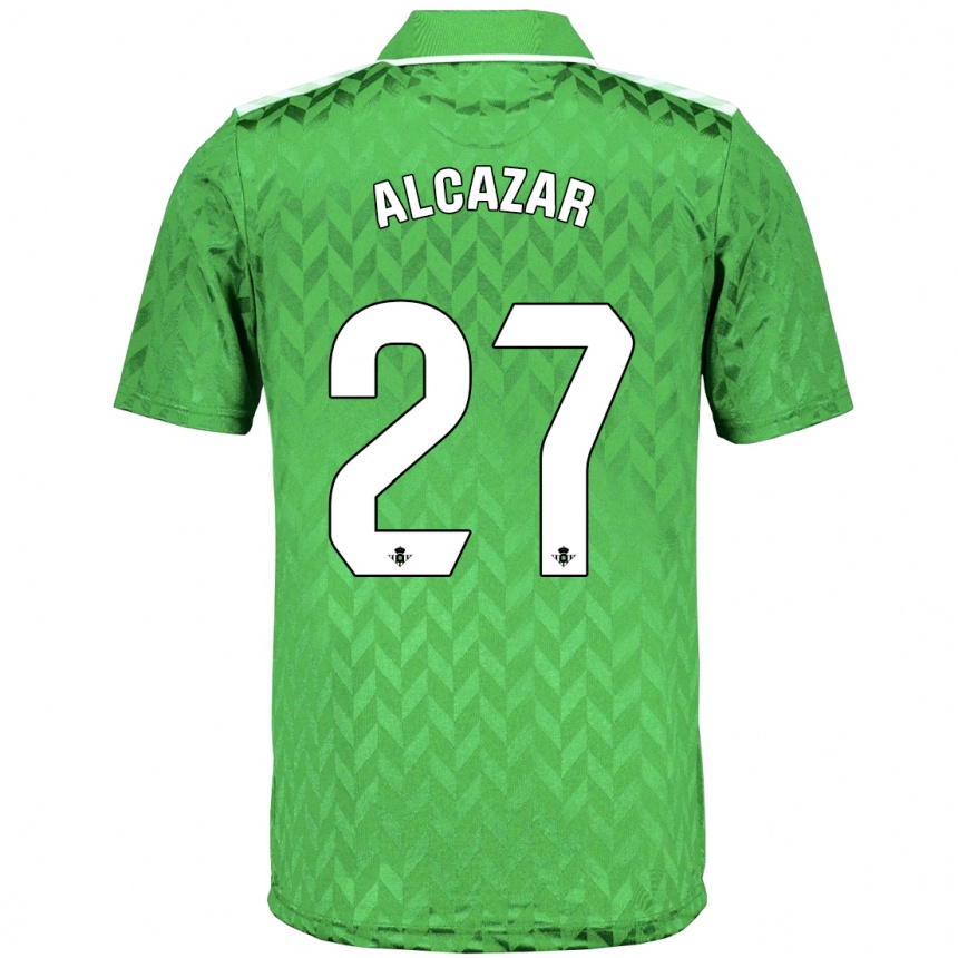 Hombre Fútbol Camiseta Lucas Alcázar #27 Verde 2ª Equipación 2023/24 México