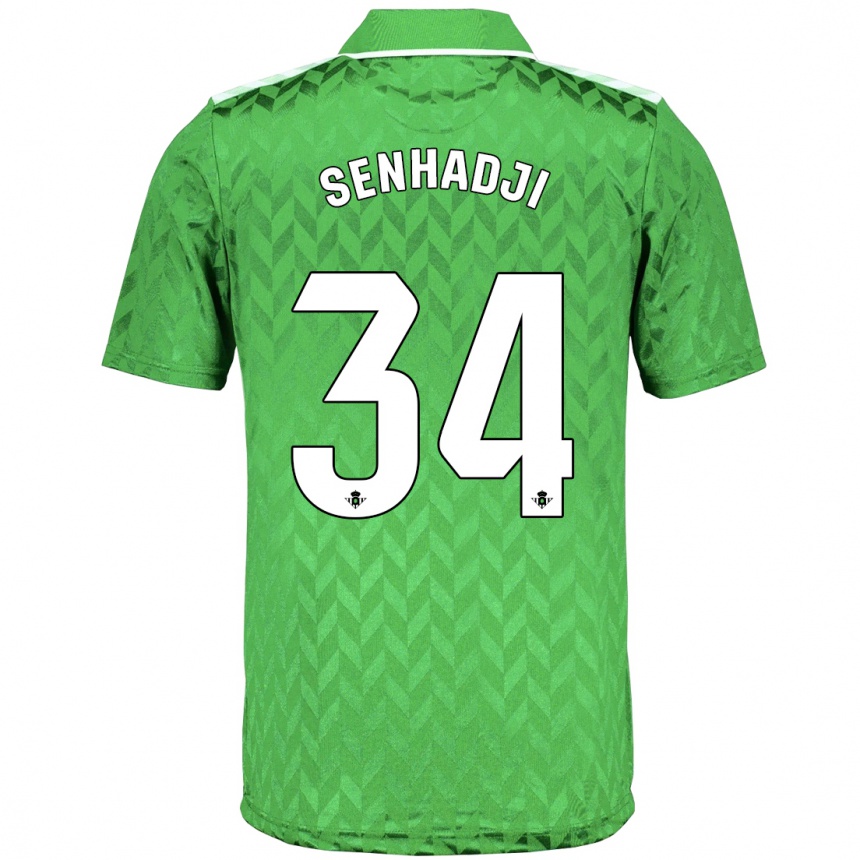 Hombre Fútbol Camiseta Yanis Senhadji #34 Verde 2ª Equipación 2023/24 México