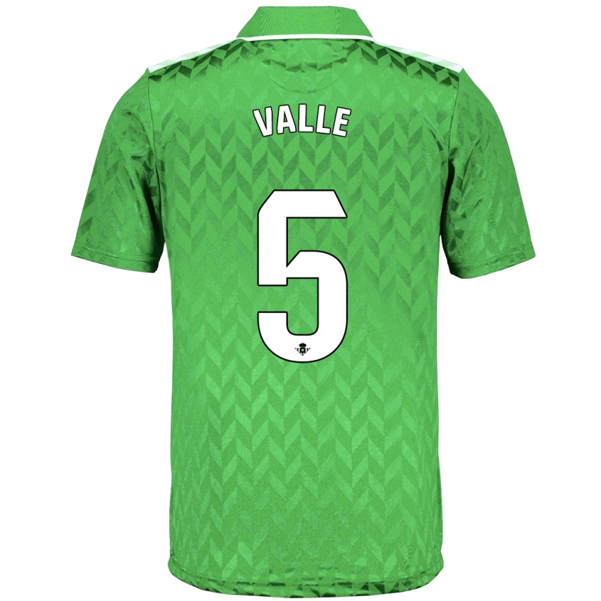 Hombre Fútbol Camiseta María Valle López #5 Verde 2ª Equipación 2023/24 México