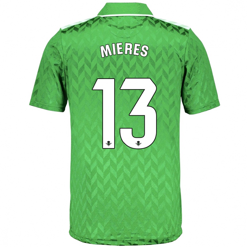 Hombre Fútbol Camiseta Malena Mieres García #13 Verde 2ª Equipación 2023/24 México