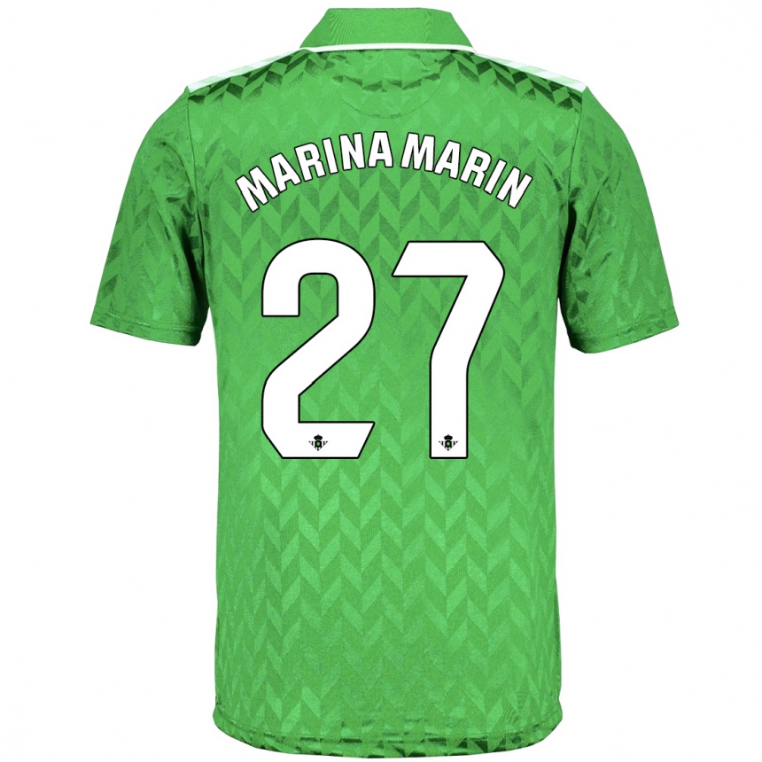 Hombre Fútbol Camiseta Marina Marín #27 Verde 2ª Equipación 2023/24 México