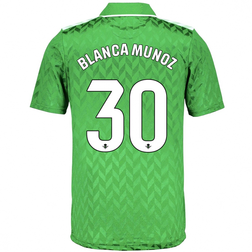 Hombre Fútbol Camiseta Blanca Muñoz #30 Verde 2ª Equipación 2023/24 México