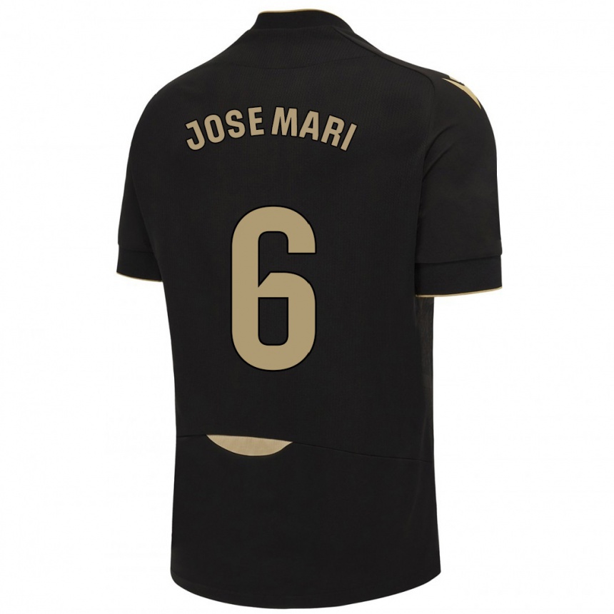 Hombre Fútbol Camiseta José Mari #6 Negro 2ª Equipación 2023/24 México