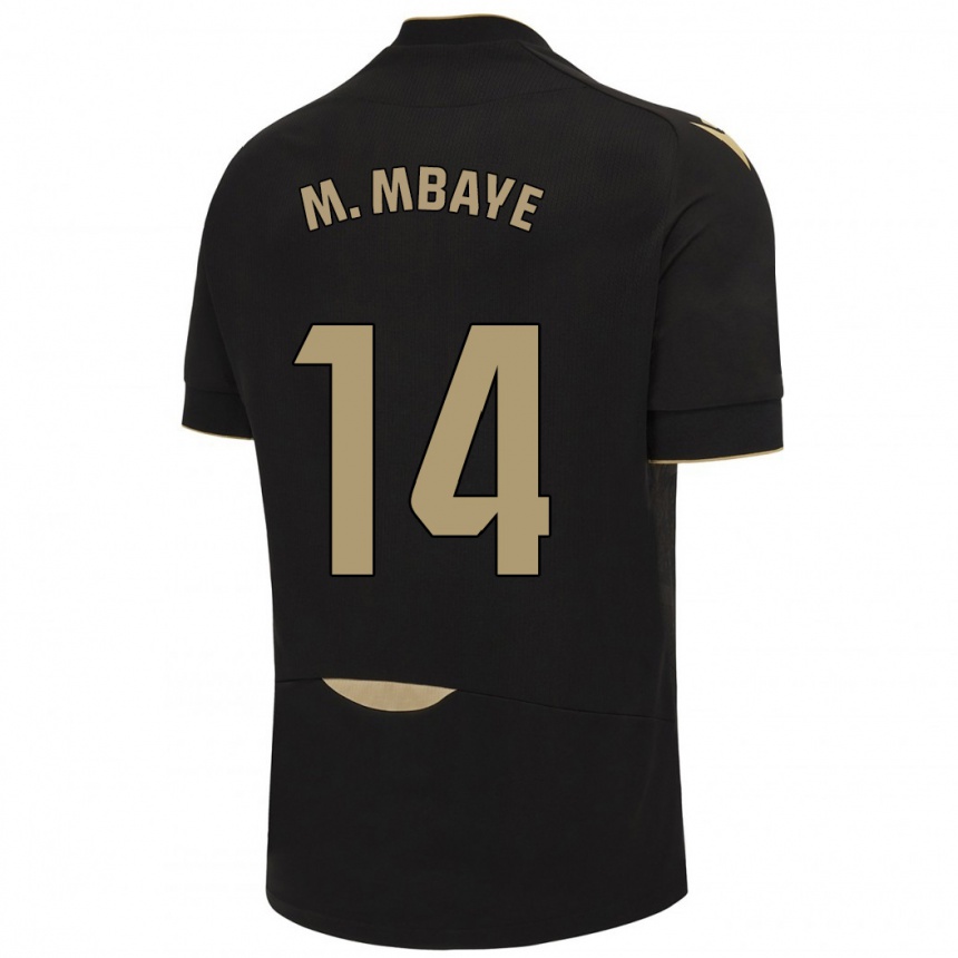 Hombre Fútbol Camiseta Momo Mbaye #14 Negro 2ª Equipación 2023/24 México