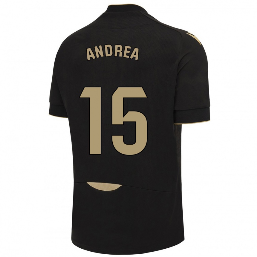 Hombre Fútbol Camiseta Andrea Sánchez Moreno #15 Negro 2ª Equipación 2023/24 México