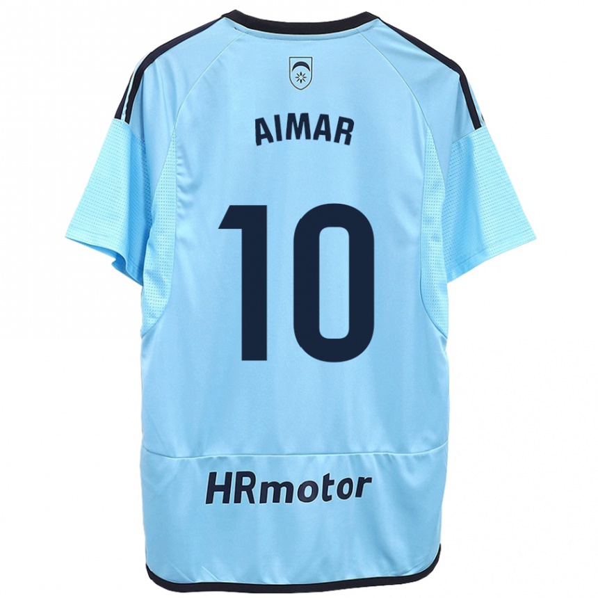 Hombre Fútbol Camiseta Aimar Oroz #10 Azul 2ª Equipación 2023/24 México