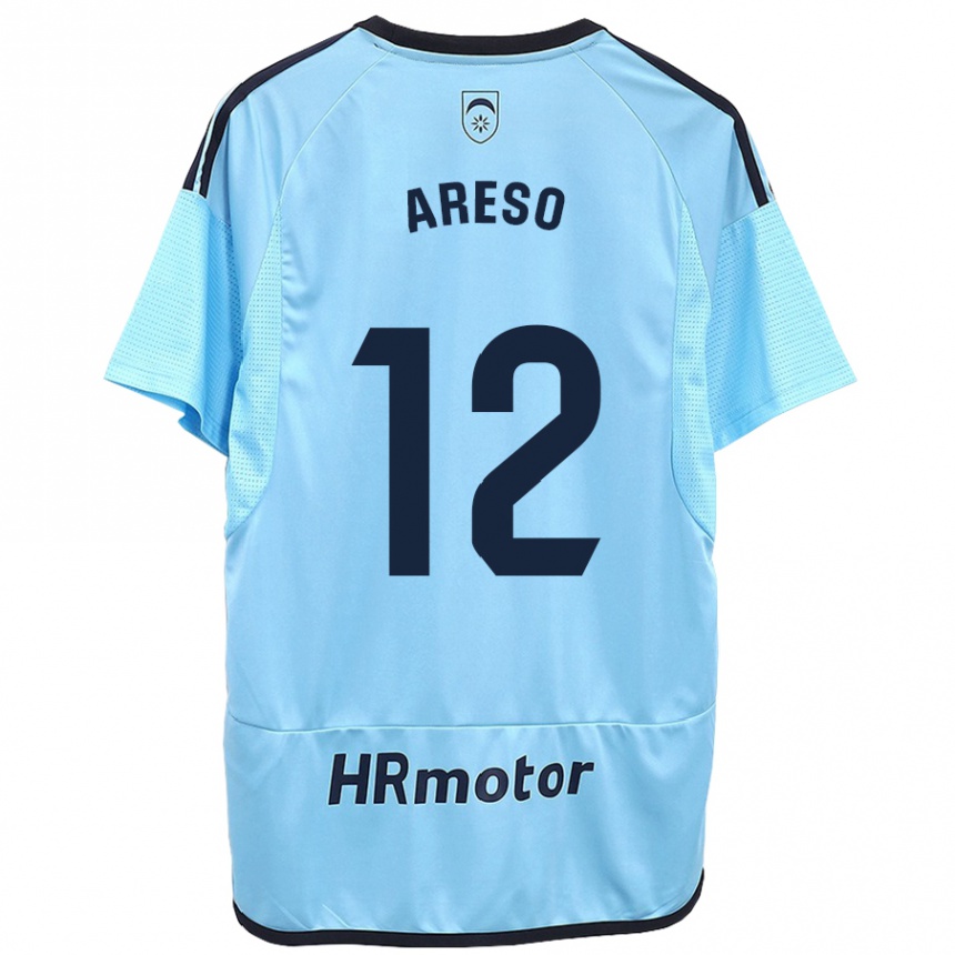 Hombre Fútbol Camiseta Jesús Areso #12 Azul 2ª Equipación 2023/24 México