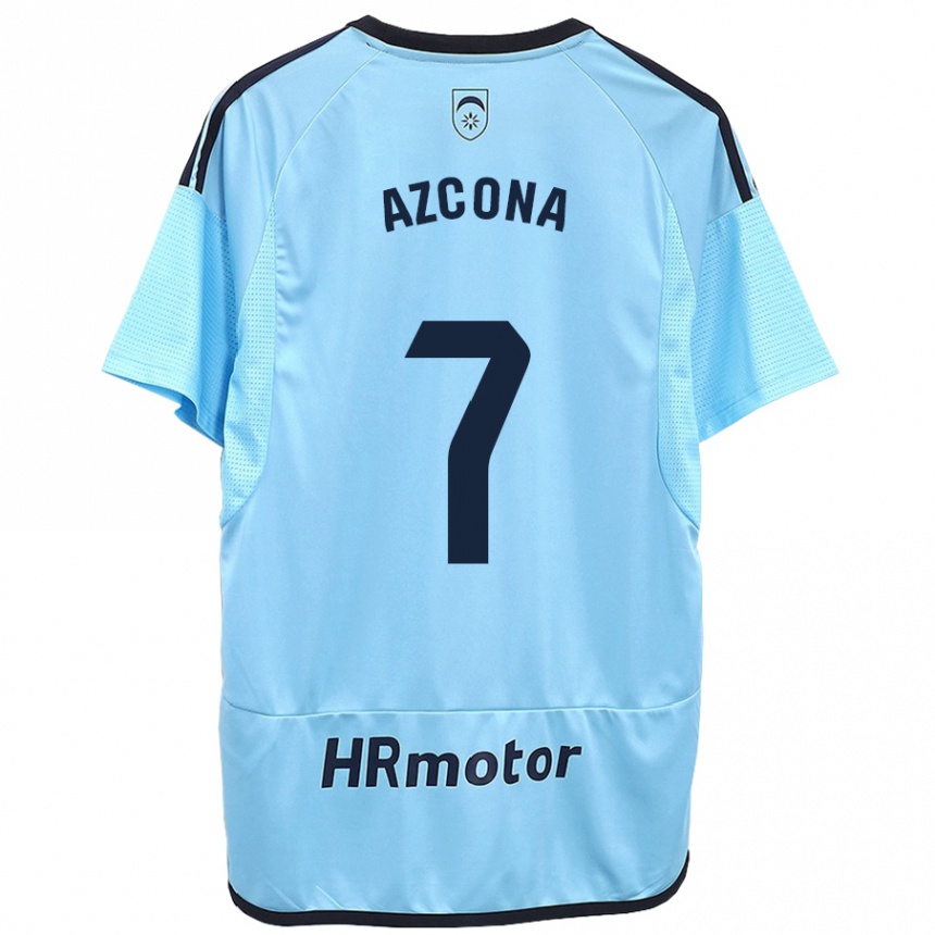 Hombre Fútbol Camiseta Rubén Azcona #7 Azul 2ª Equipación 2023/24 México