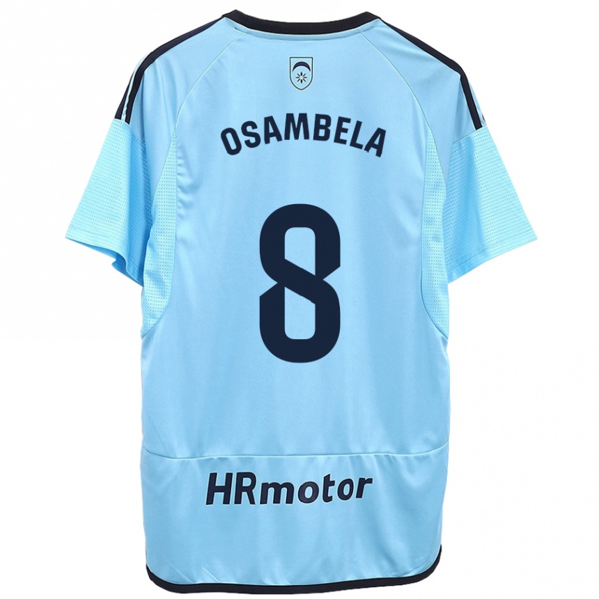 Hombre Fútbol Camiseta Asier Osambela #8 Azul 2ª Equipación 2023/24 México
