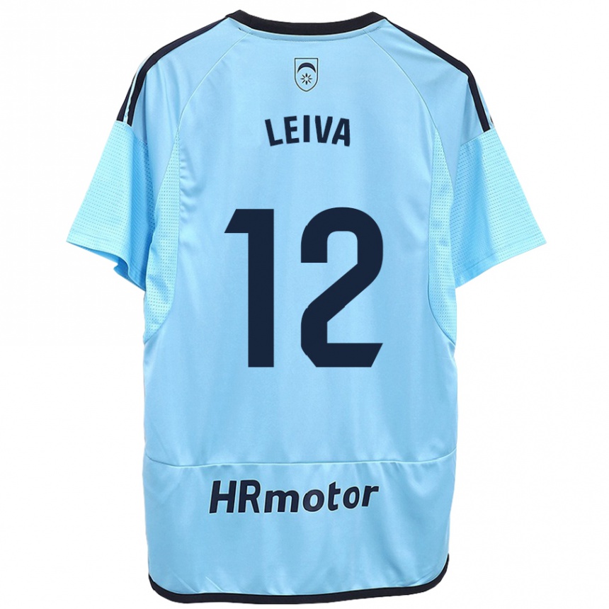 Hombre Fútbol Camiseta Álvaro Leiva #12 Azul 2ª Equipación 2023/24 México