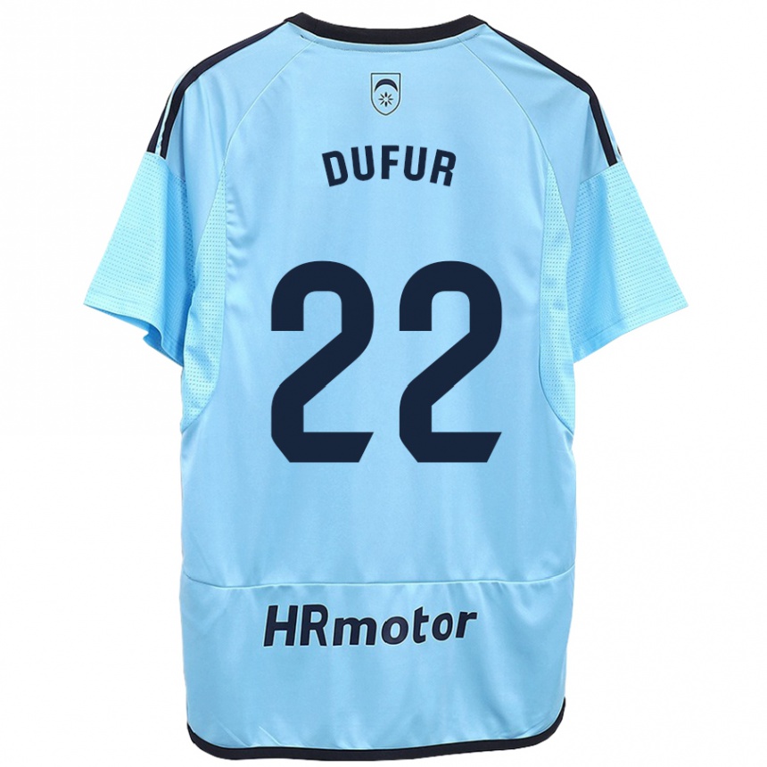 Hombre Fútbol Camiseta Ander Dufur #22 Azul 2ª Equipación 2023/24 México