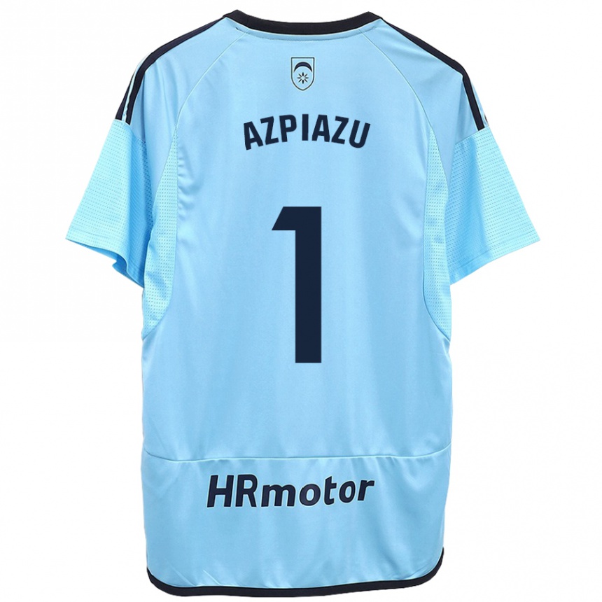 Hombre Fútbol Camiseta Nahia Azpiazu Moreno #1 Azul 2ª Equipación 2023/24 México