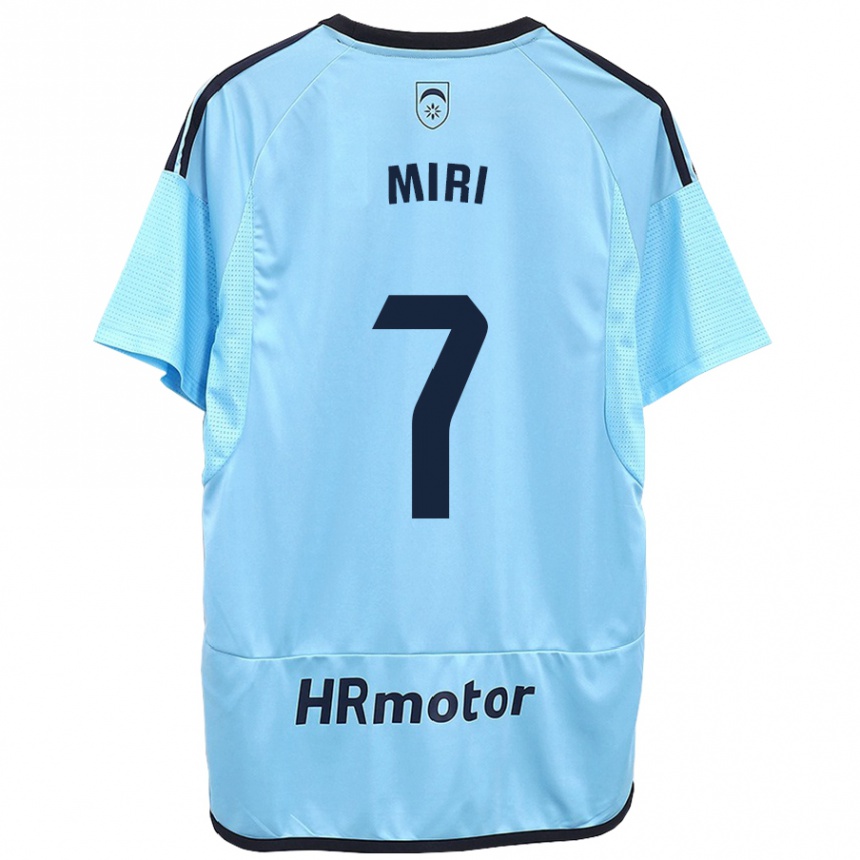 Hombre Fútbol Camiseta Miriam Rivas Pinto #7 Azul 2ª Equipación 2023/24 México