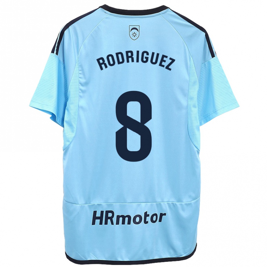 Hombre Fútbol Camiseta Vanessa Rodríguez Iribarren #8 Azul 2ª Equipación 2023/24 México