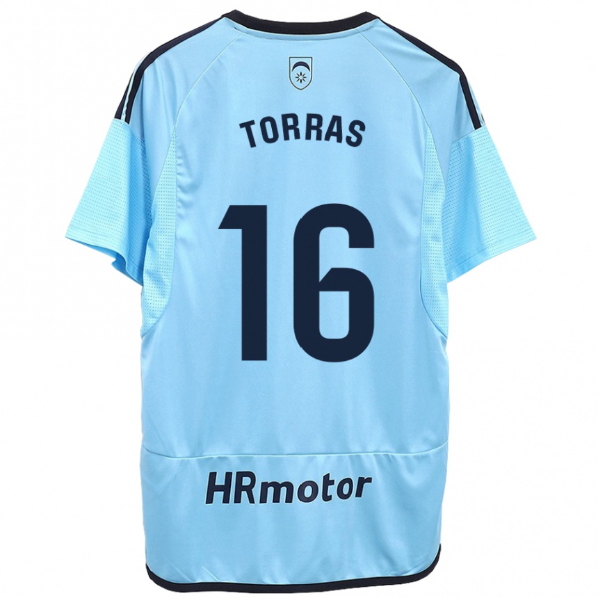 Hombre Fútbol Camiseta Mar Torrás De Fortuny #16 Azul 2ª Equipación 2023/24 México