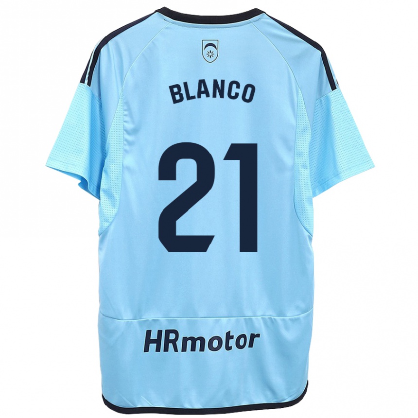 Hombre Fútbol Camiseta Alexia Blanco Llacuno #21 Azul 2ª Equipación 2023/24 México