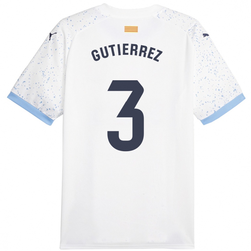 Hombre Fútbol Camiseta Miguel Gutiérrez #3 Blanco 2ª Equipación 2023/24 México
