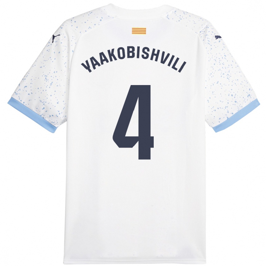 Hombre Fútbol Camiseta Antal Yaakobishvili #4 Blanco 2ª Equipación 2023/24 México