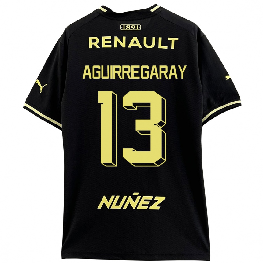 Hombre Fútbol Camiseta Matías Aguirregaray #13 Negro 2ª Equipación 2023/24 México