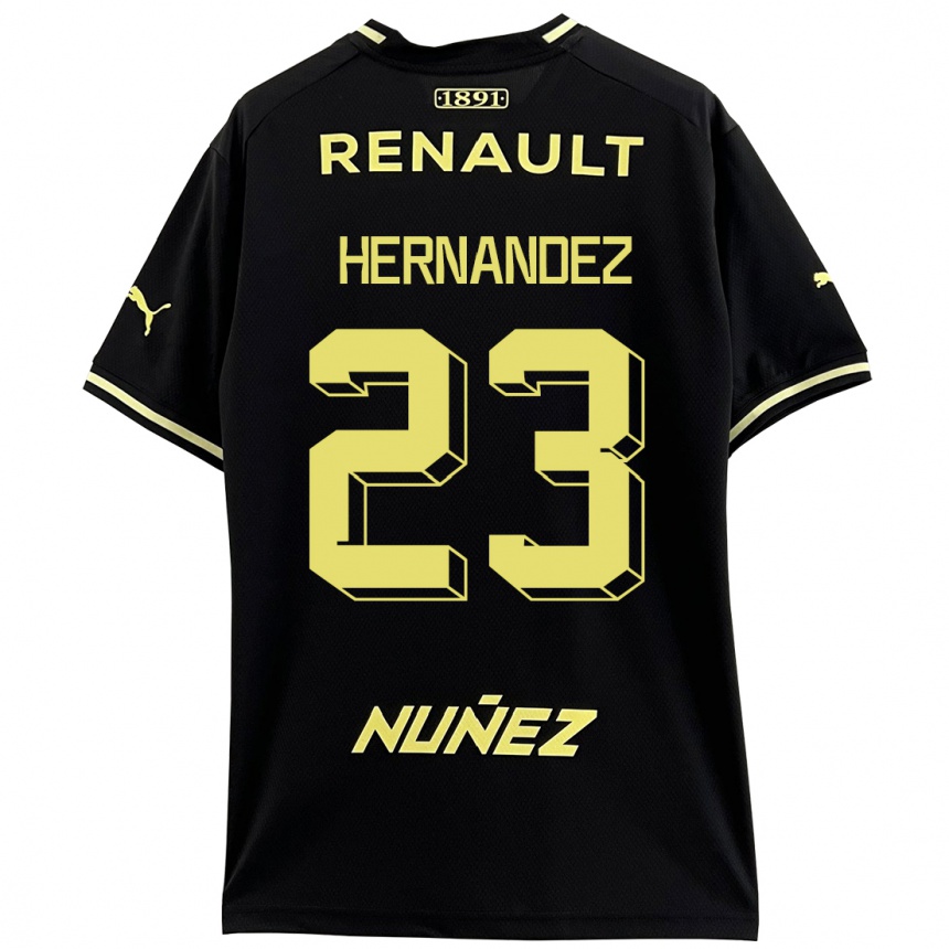 Hombre Fútbol Camiseta Abel Hernández #23 Negro 2ª Equipación 2023/24 México