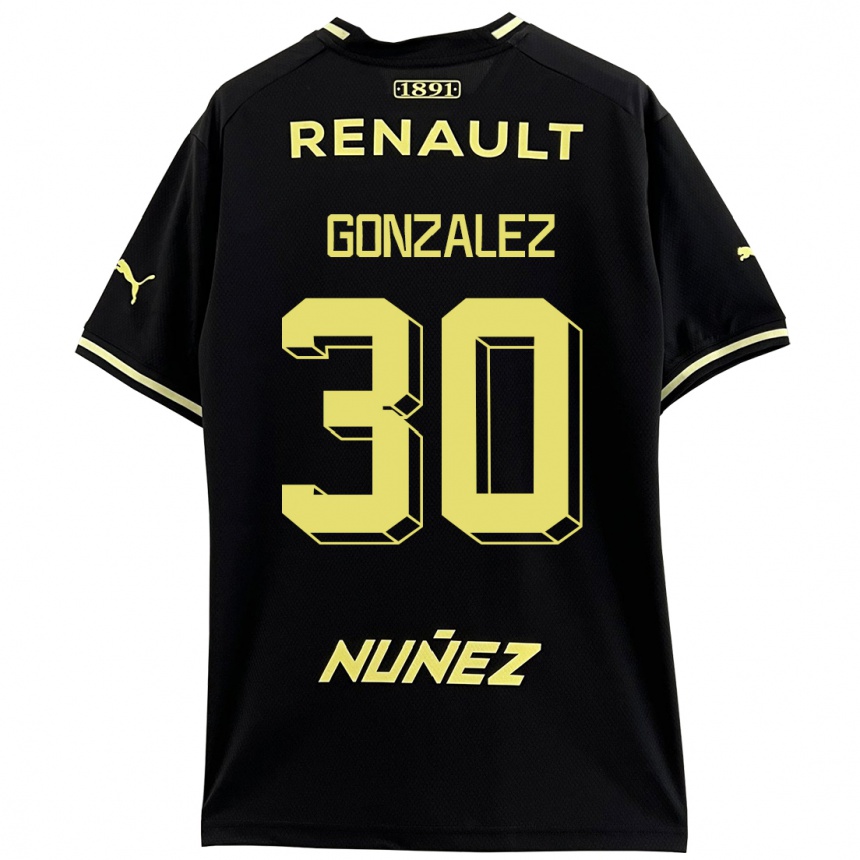 Hombre Fútbol Camiseta Ángel González #30 Negro 2ª Equipación 2023/24 México