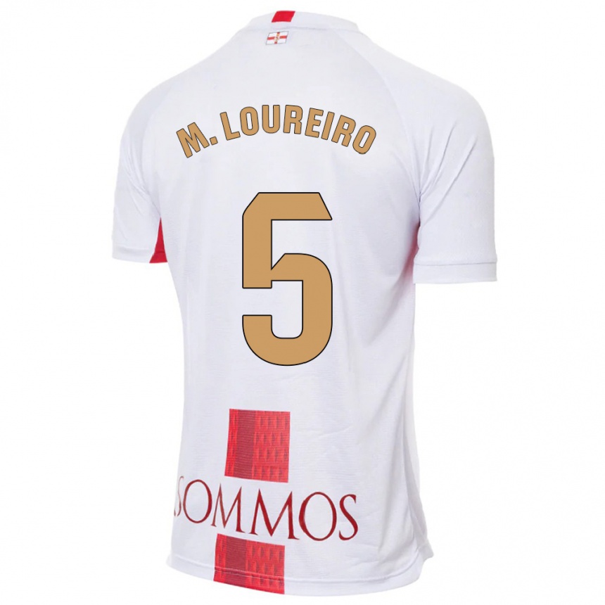 Hombre Fútbol Camiseta Miguel Loureiro #5 Blanco 2ª Equipación 2023/24 México