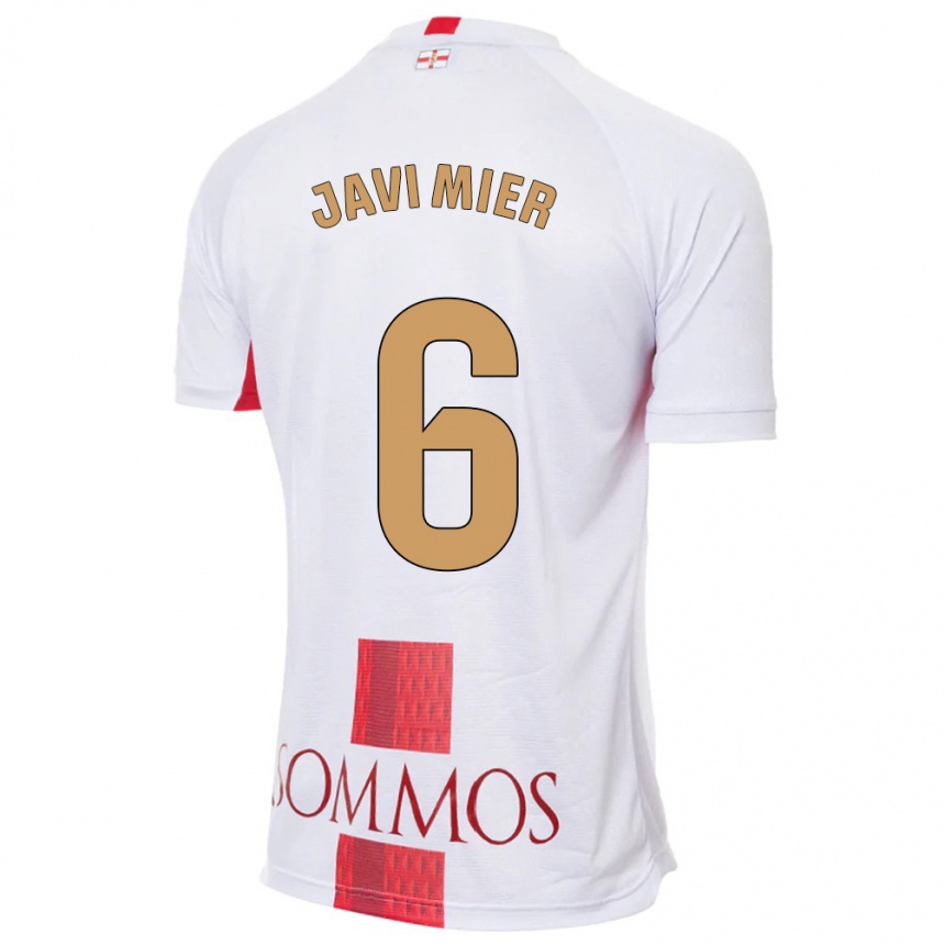 Hombre Fútbol Camiseta Javi Mier #6 Blanco 2ª Equipación 2023/24 México