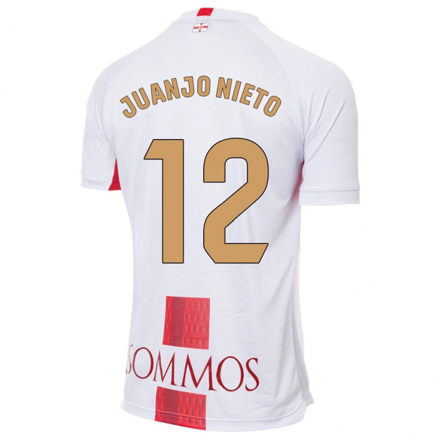 Hombre Fútbol Camiseta Juanjo Nieto #12 Blanco 2ª Equipación 2023/24 México