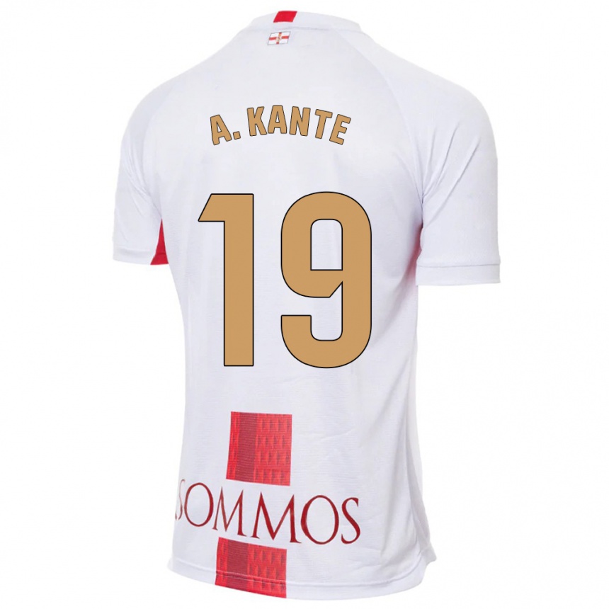 Hombre Fútbol Camiseta Abou Kanté #19 Blanco 2ª Equipación 2023/24 México