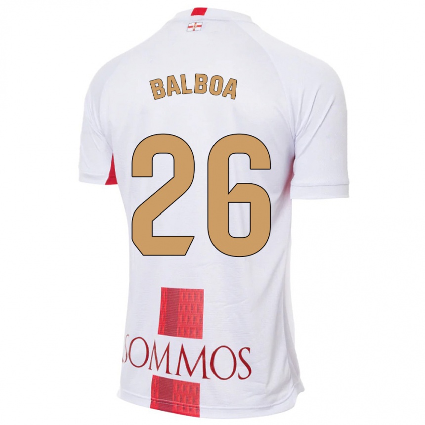 Hombre Fútbol Camiseta Álex Balboa #26 Blanco 2ª Equipación 2023/24 México