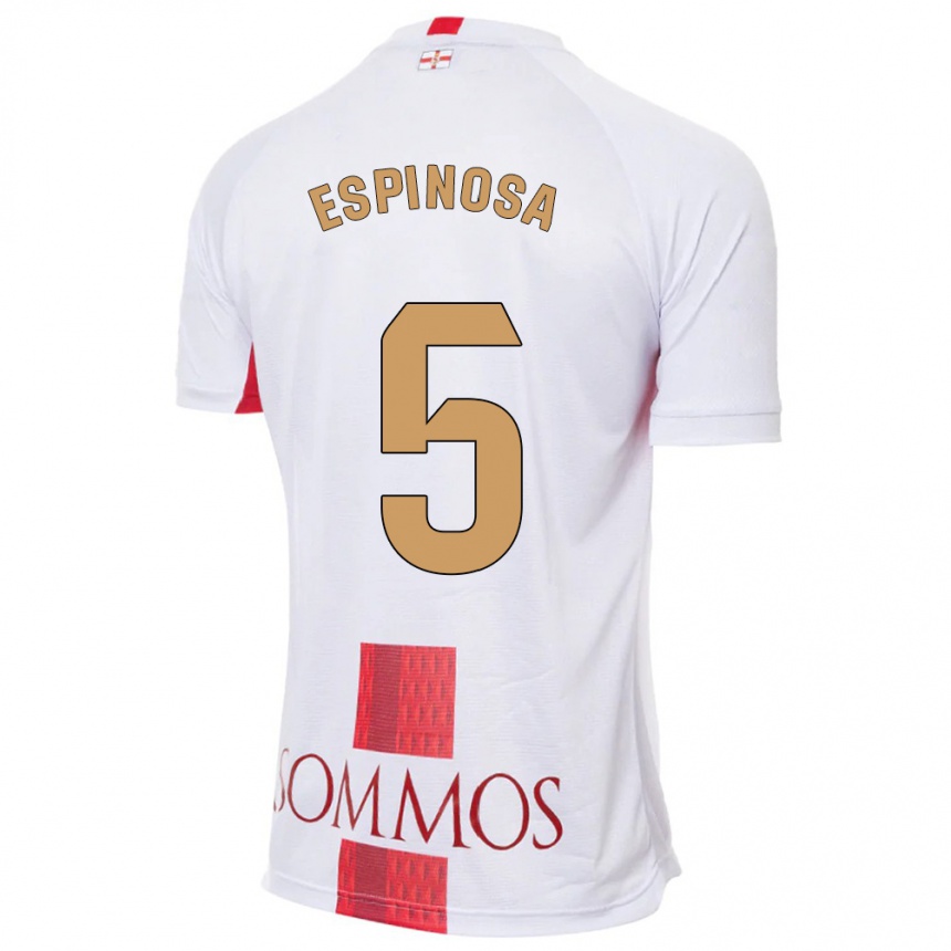 Hombre Fútbol Camiseta Diego Espinosa #5 Blanco 2ª Equipación 2023/24 México