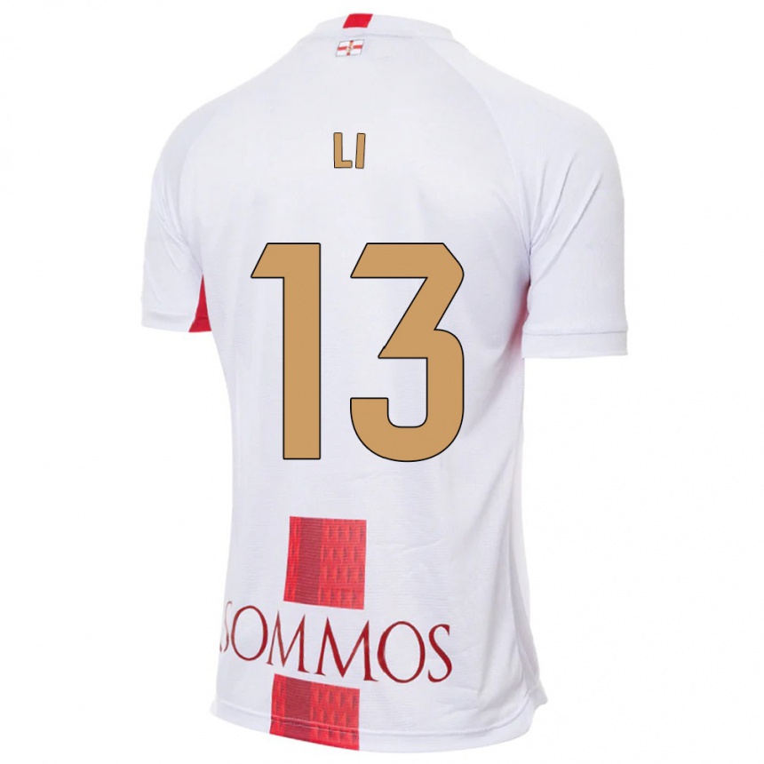 Hombre Fútbol Camiseta Changyi Li #13 Blanco 2ª Equipación 2023/24 México