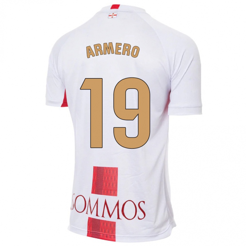 Hombre Fútbol Camiseta Sergi Armero #19 Blanco 2ª Equipación 2023/24 México