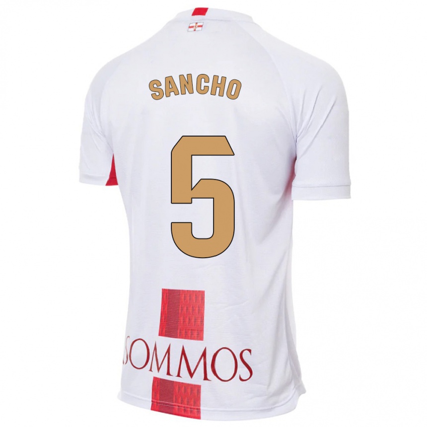 Hombre Fútbol Camiseta Esther Sancho #5 Blanco 2ª Equipación 2023/24 México