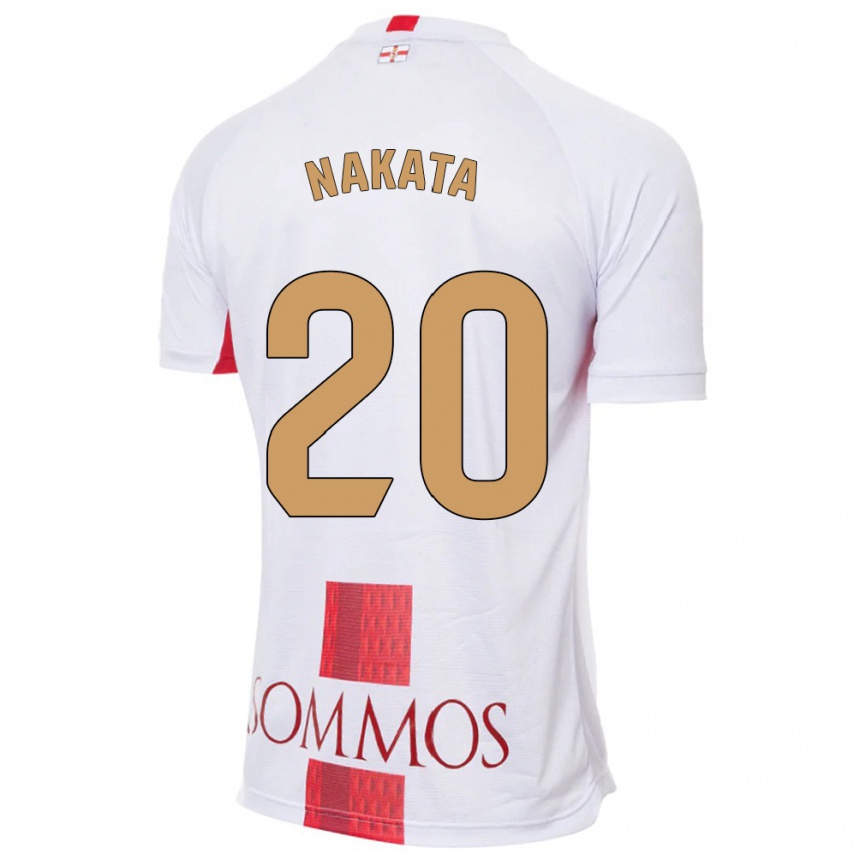 Hombre Fútbol Camiseta Yuki Nakata #20 Blanco 2ª Equipación 2023/24 México