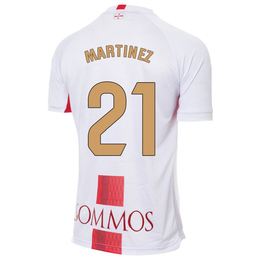 Hombre Fútbol Camiseta Alejandra Martínez #21 Blanco 2ª Equipación 2023/24 México