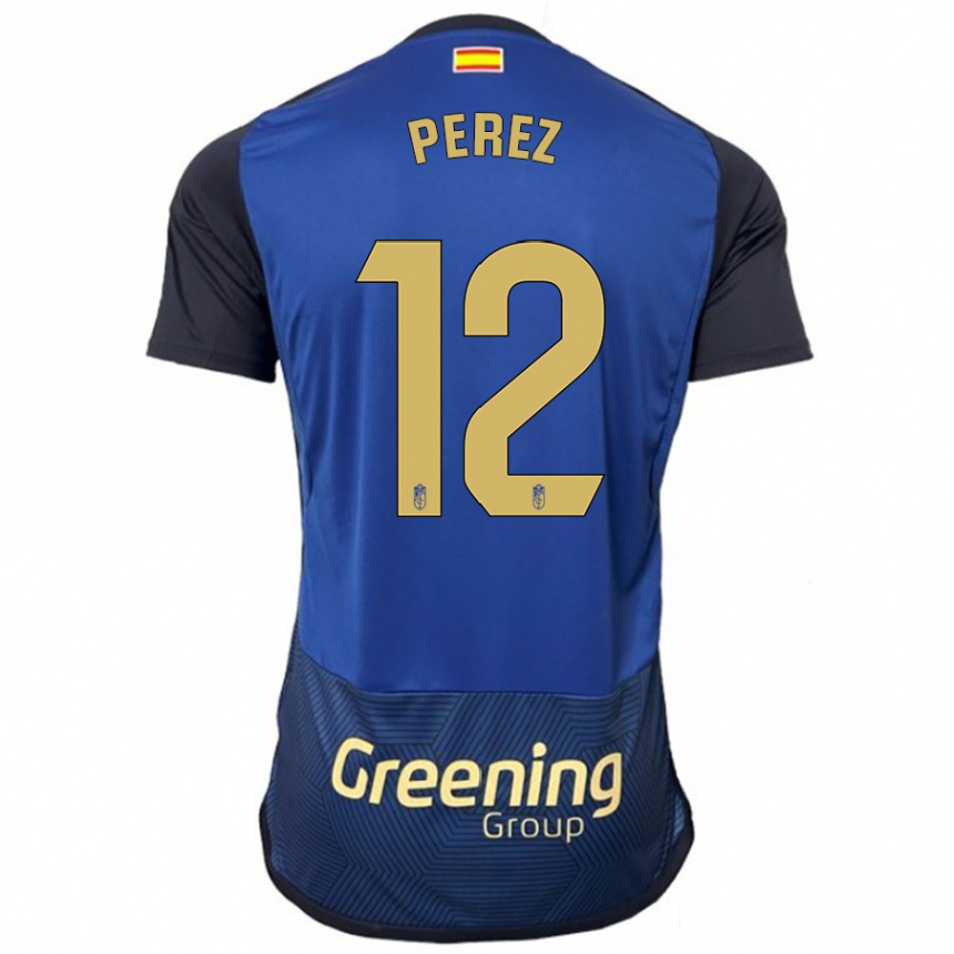 Hombre Fútbol Camiseta Alba Pérez #12 Armada 2ª Equipación 2023/24 México