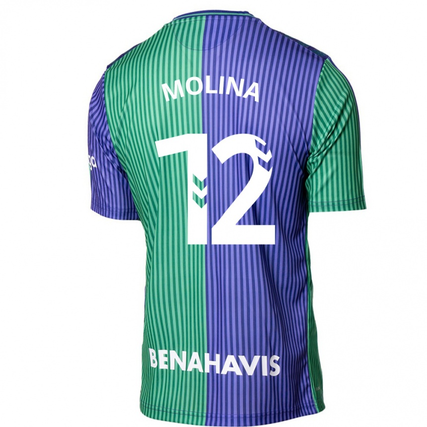 Hombre Fútbol Camiseta Manu Molina #12 Verde Azul 2ª Equipación 2023/24 México