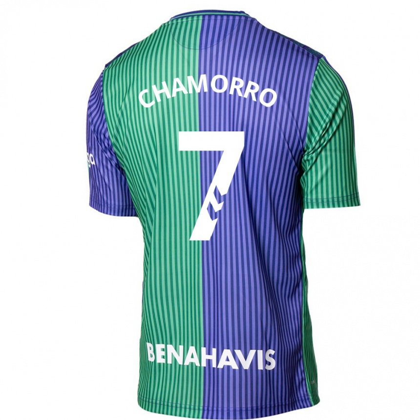Hombre Fútbol Camiseta Alexis Chamorro #7 Verde Azul 2ª Equipación 2023/24 México