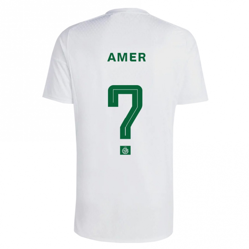 Hombre Fútbol Camiseta Mohamad Amer #0 Verde Azul 2ª Equipación 2023/24 México