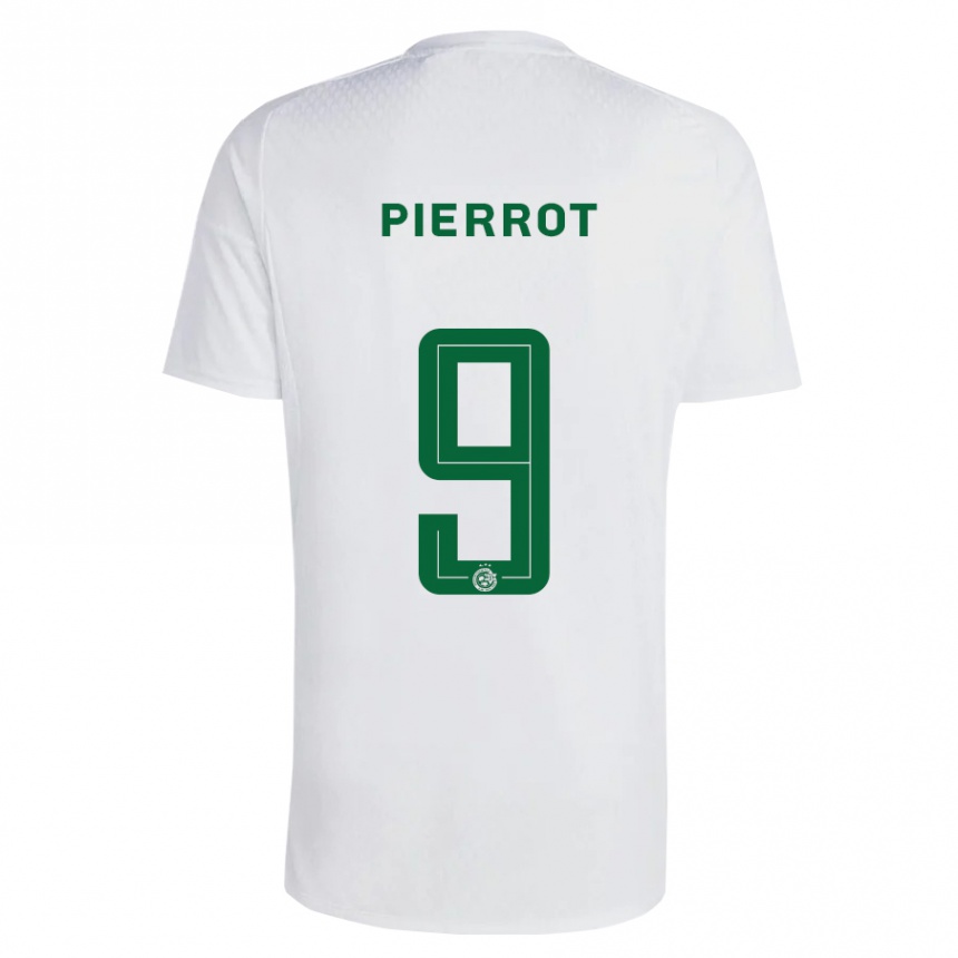 Hombre Fútbol Camiseta Frantzdy Pierrot #9 Verde Azul 2ª Equipación 2023/24 México