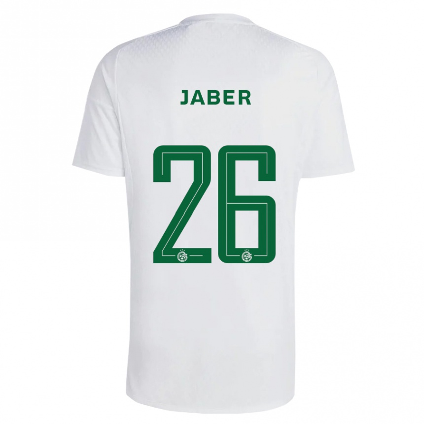 Hombre Fútbol Camiseta Mahmoud Jaber #26 Verde Azul 2ª Equipación 2023/24 México