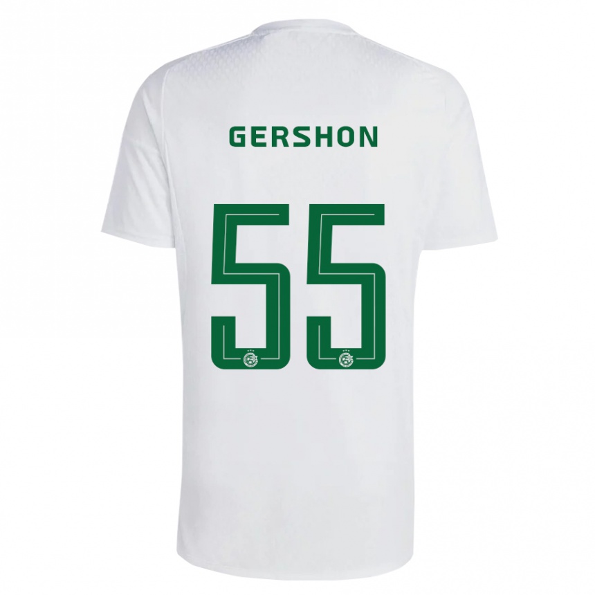 Hombre Fútbol Camiseta Rami Gershon #55 Verde Azul 2ª Equipación 2023/24 México