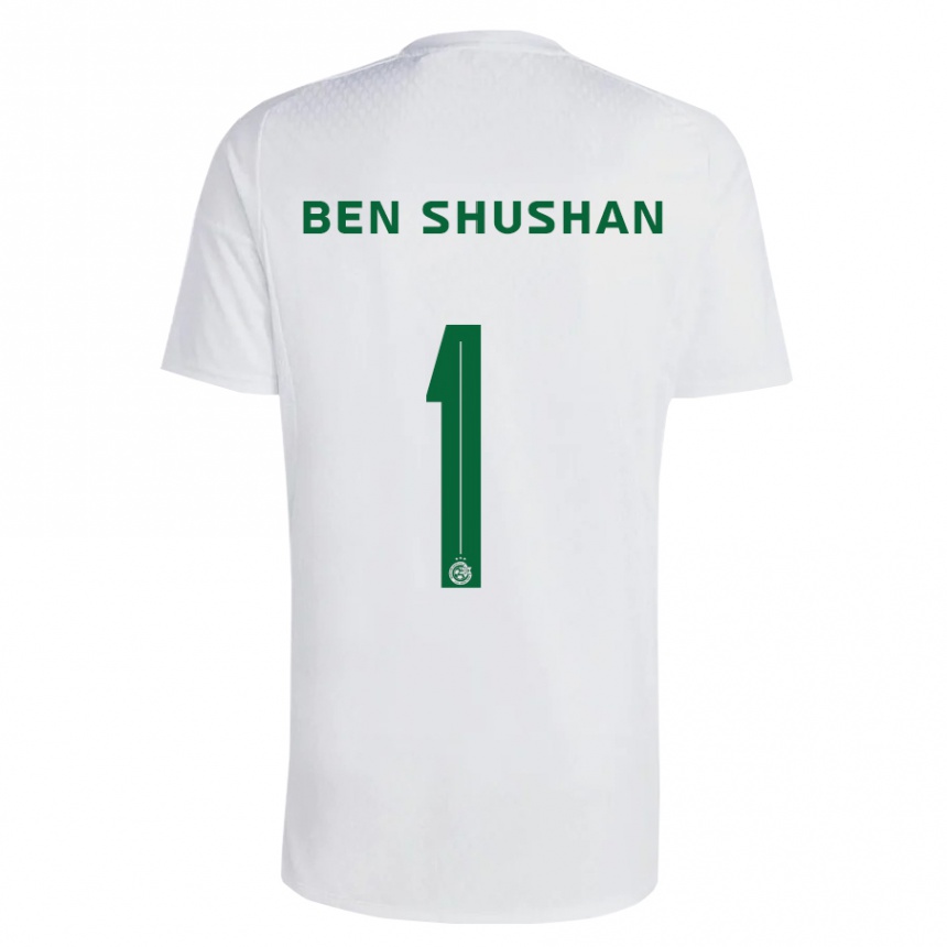 Hombre Fútbol Camiseta Ori Ben Shushan #1 Verde Azul 2ª Equipación 2023/24 México