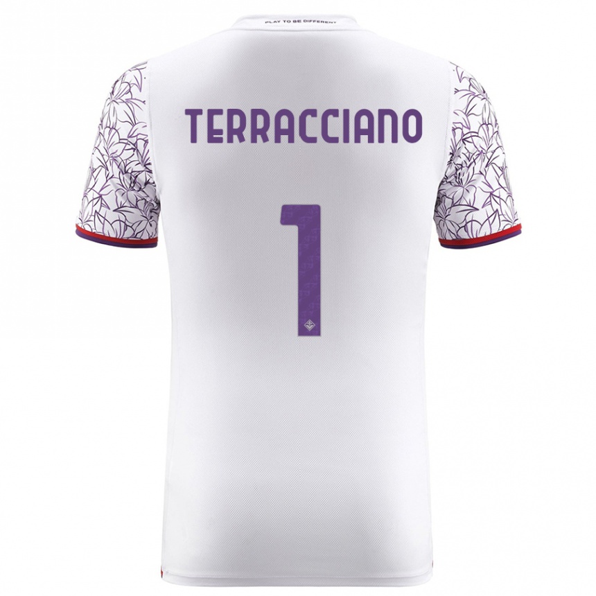 Hombre Fútbol Camiseta Pietro Terracciano #1 Blanco 2ª Equipación 2023/24 México