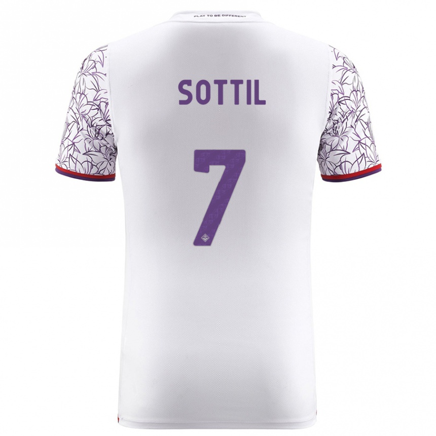 Hombre Fútbol Camiseta Riccardo Sottil #7 Blanco 2ª Equipación 2023/24 México