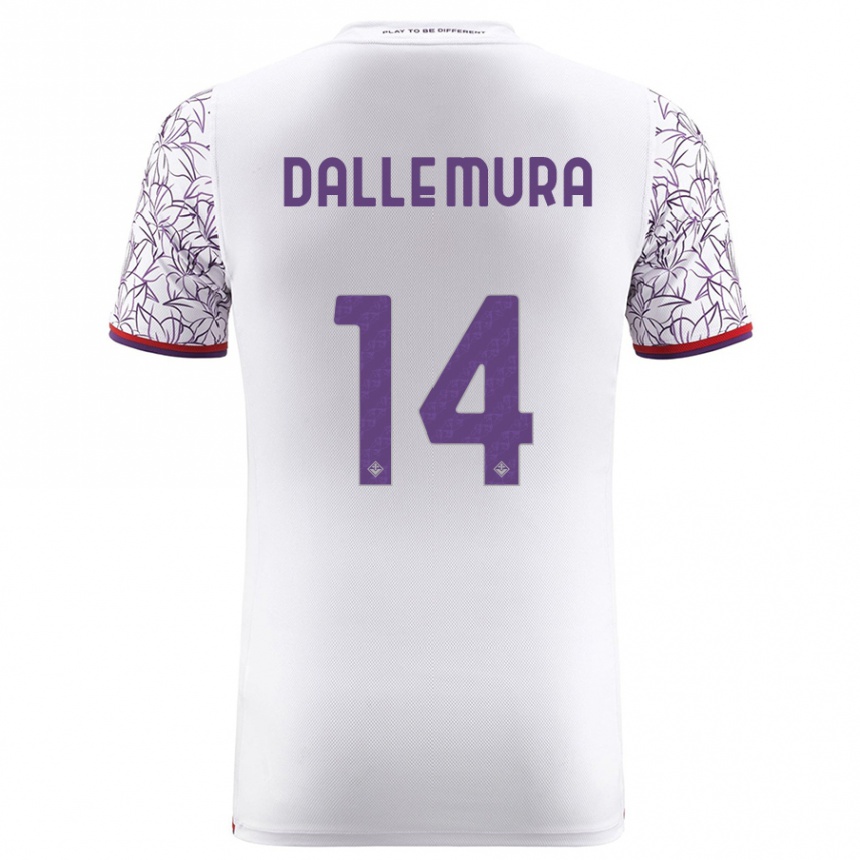 Hombre Fútbol Camiseta Christian Dalle Mura #14 Blanco 2ª Equipación 2023/24 México