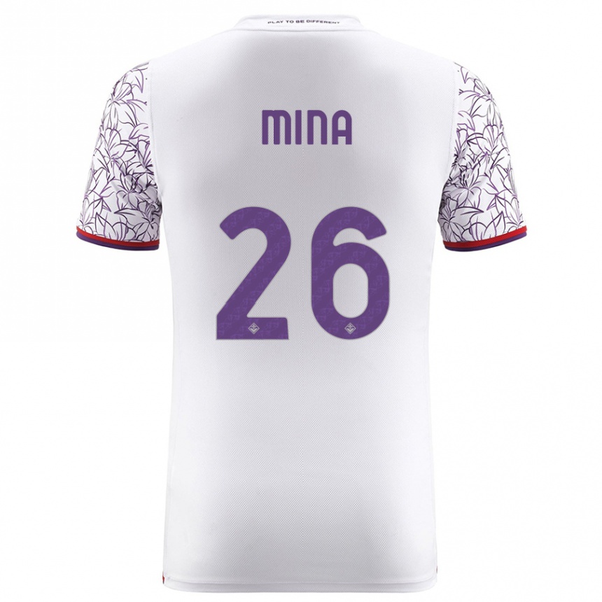 Hombre Fútbol Camiseta Yerry Mina #26 Blanco 2ª Equipación 2023/24 México