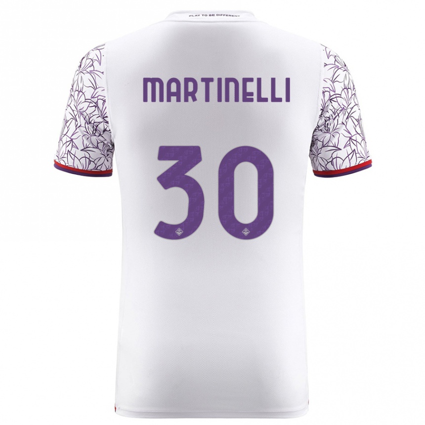 Hombre Fútbol Camiseta Tommaso Martinelli #30 Blanco 2ª Equipación 2023/24 México