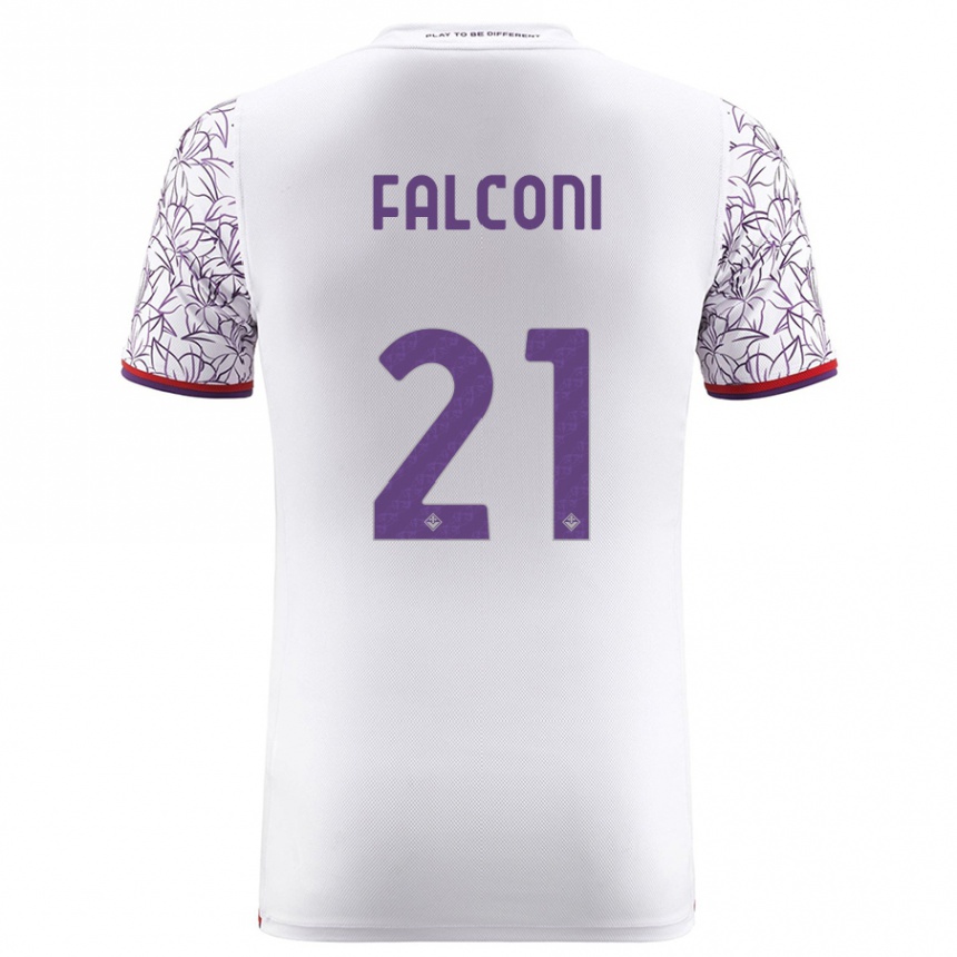 Hombre Fútbol Camiseta Niccolò Falconi #21 Blanco 2ª Equipación 2023/24 México